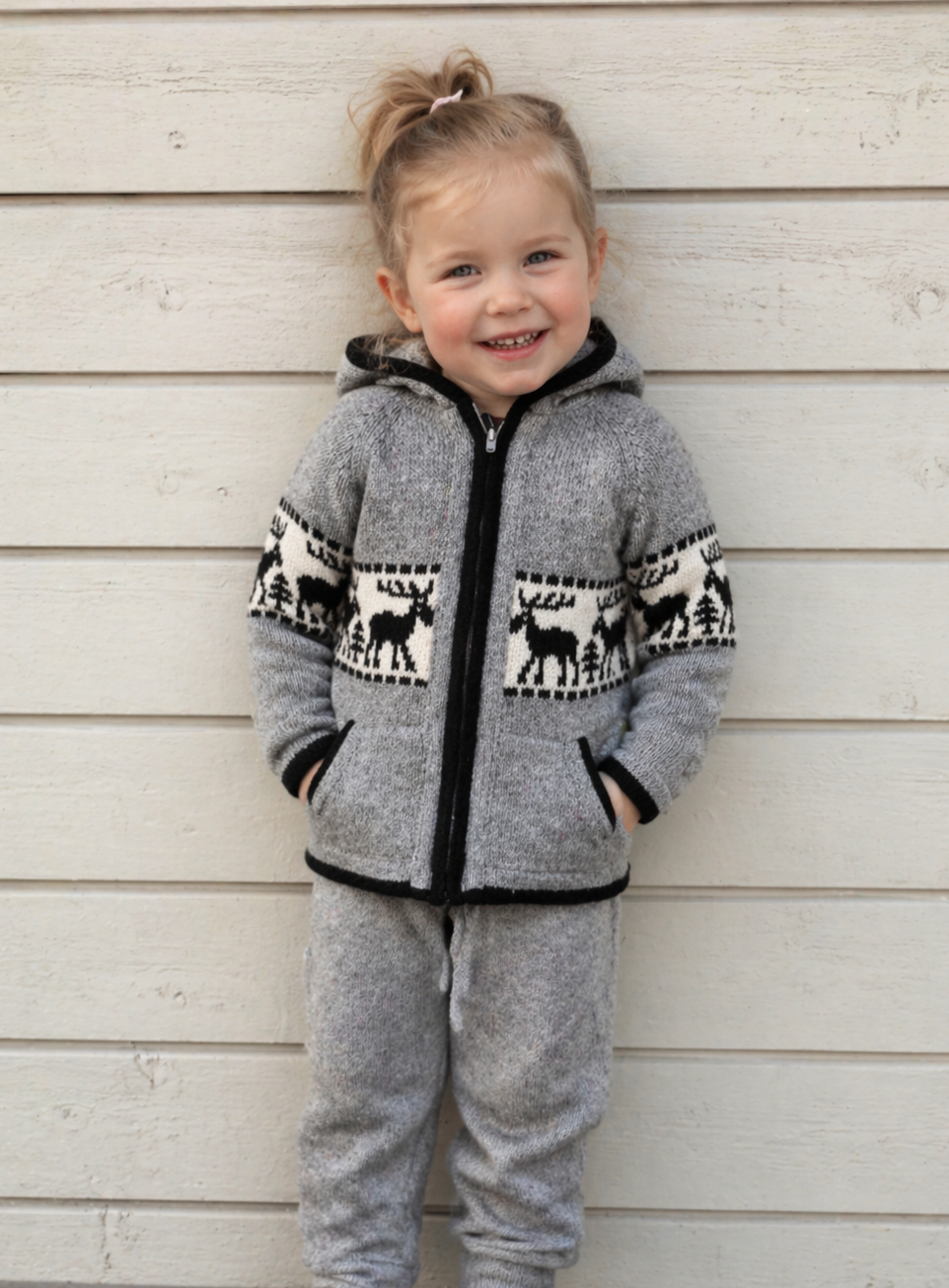 Jacket with moose